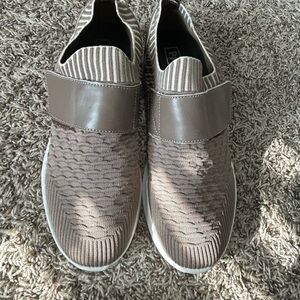 PROPET Mens Stability X Strap Walking Athletic Shoes Slip On Brown Stretch Sz 9